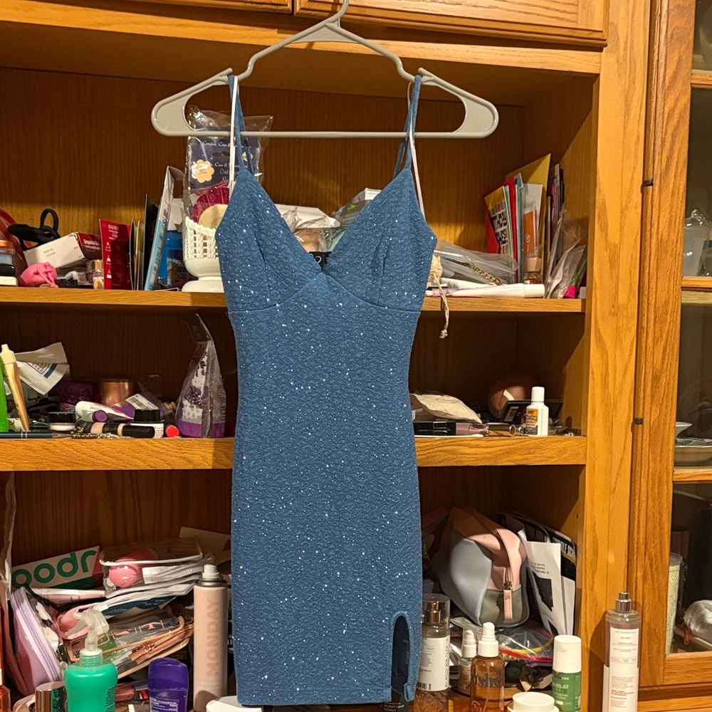 NWOT Windsor Sparkling Blue Mini Dress bought for a school dance but never worn